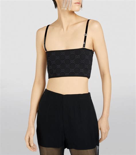 gucci black crop top|Gucci tank tops sale.